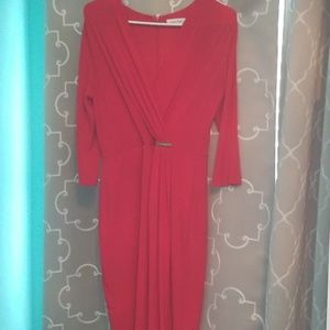 Curve Hugging Red Dress